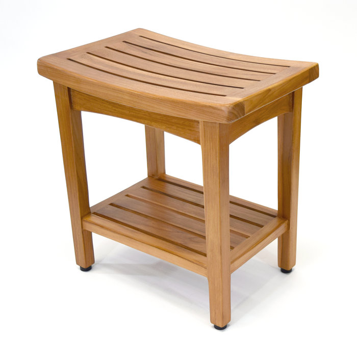 Rosecliff Heights Hollenden 18.1'' W Teak Shower Bench & Reviews Wayfair